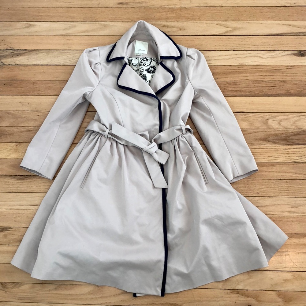 Tan trench by Elevenses from Anthropologie